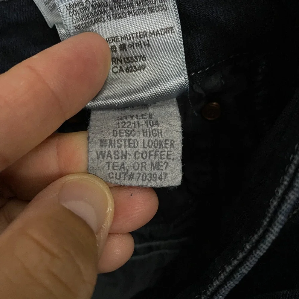 Mother High Waisted Looker Jeans size 30 Coffe Tea or Me? Stretch Denim Skinny